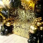 12/16/18/24PCS Shimmer Wall Backdrops silvery Square Sequin Wall Panel Backdrops Party Backdrops for Wedding Birthday Decor - Imagine 2