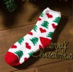 New Christmas Socks Coral Fleece Winter Plush Thickened Warm Confinement Floor Socks Men and Women Couple Socks Sleep Socks Gift - Imagine 4