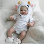 NPK Vivienne 19inch Reborn Baby Doll Soft Body Realistic 3D Skin Hand Painted Hair Touch Doll Multiple Layers Painting