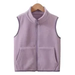 Boys and Girls Vest 110-180cm Children and Adult Solid Color Clothes Quality Soft Vest Family Matching Outwear - Imagine 5