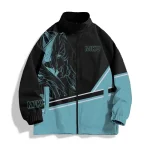 Spring Hatsune Miku anime co branded jacket for boys and girls hooded jacket cardigan cartoon printed top thin clothing loose fi - Imagine 2