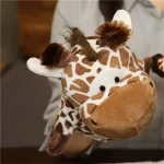 Soft Stuffed Toy Doll Animal Plush Doll Educational Baby Toys Lion Elephant Monkey Giraffe Tiger Bunny Kawaii Hand Finger Puppet - Imagine 5