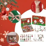 Christmas Bracelet Kit Advent Calendar Blind Box Girls 24 Days Christmas Countdown Calendar Bracelets Set Christmas Jewelry Gift - Imagine 6