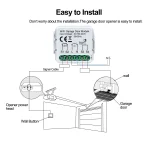 GIRIER WiFi Smart Garage Door Opener Controller Works with Alexa Google Home Assisant Alice App Remote Control No Hub Required - Imagine 6