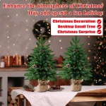 Simulation Xmas Tree Stable Base Decorative Navidad Mini Christmas Tree Fashionable Style Festival Ornaments for Home 2025 ﻿ - Imagine 5