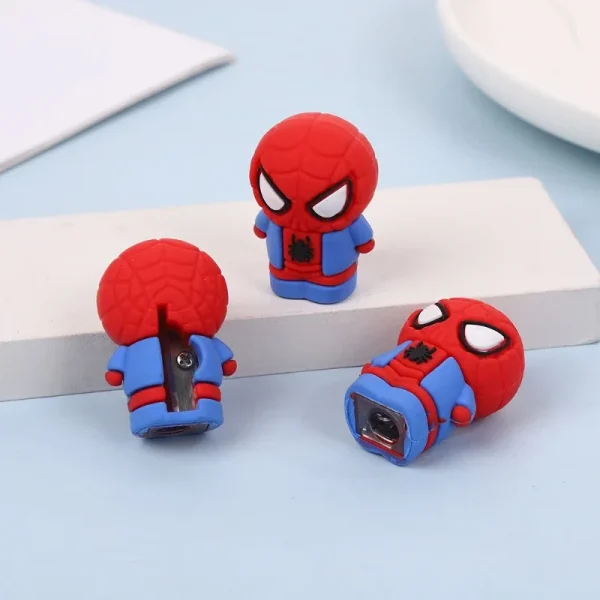 Disney Spider-Man Pencil Sharpener, Student Portable Mini Pencil Sharpener, Spider-Man Desktop Ornament Children's Holiday Gift