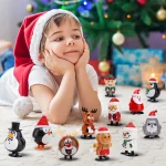 Christmas Wind Up Toys for Kids, Xma Stocking Stuffers, Santa Claus Clockwork Chain Toy, Christmas Party Favors Goody Bag Filler - Imagine 3