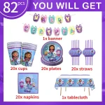 Gabby Dollhouse Birthday Party Decoration Set Paper Napkins Plates Cups Girls Tableware Supplies Boys Baby Shower for Kids Gifts - Imagine 4