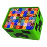Magnetic building block toy storage box set, with figurines included, children's DIY assembly toys, tabletop play blocks - Imagine 2