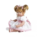 NPK 20inch Reborn Baby Doll Soft Vinyl Newborn Princess Girl Lifelike Touch 3D Skin Art Toddler Play Doll for Children - Imagine 4