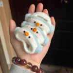 Labubu Clothes Dolls 4.0 Diy Design Toy Clothing Decoration Accessories for 10cm Labubu Doll Cute Snowman Winter Plush Scarf Set - Imagine 3