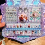 Cartoon Elsa Sofia Snow White nail art suit, full coverage nail art stickers, waterproof fingernails, girl decoration stickers - Imagine 4