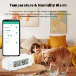 Tuya Zigbee WiFi Mini Temperature Humidity For Smart Home Thermometer Hygrometer APP Remote Work with Google Home Yandex Alexa - Imagine 4
