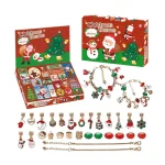 Christmas Bracelet Kit Advent Calendar Blind Box Girls 24 Days Christmas Countdown Calendar Bracelets Set Christmas Jewelry Gift - Imagine 2