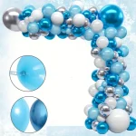 126PCS Snowflake Balloon Wreath Kit for Winter Party Birthdays and Indoor/outdoor Winter Wonderland Party Decorations - Imagine 6