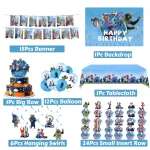 Zootopia Birthday Decorations Set Include Banner Balloon Cake Topper Backdrop Hanging Swirls Tablecloth for Kids Party Supplies - Imagine 2
