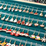Christmas Series Earrings Set Random Combination Santa Claus Christmas Tree Gingerbread Man Alloy Oil Drop Holiday Gift Earrings - Imagine 3