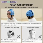 Mambobaby Safe Anti-Shock Baby Helmet Toddler Head Protector Headgear for Infant Learn Crawl, Walk Prevent Injury from Bump Fall - Imagine 3