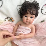12 Inch Micro Bettie Full Silicone Reborn Baby Pretty Girl Washable Body Solid Silicone Doll Birthday Christmas Gift - Imagine 2