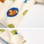 Boys Cartoon Coats Autumn Fashion Children's Clothes 1 to 2 4 6 8 Years Winter Baby Warm Fleece Outerwear Jacket for Girls - Imagine 5