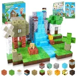Magnetic Building Blocks Mine World Magnet Cube for Stacking Construction Set Educate Sensory Toys Kids Boys Girls Ages 3+ DIY - Imagine 5