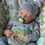 19 Inches Levi Reborn Baby Realistic Vinyl Body Alive LoL Bebe Newborn Finished Hair-painted Doll Children Girls Gift Dolls - Imagine 2