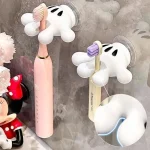 Disney Mickey Cartoon Palm Suction Cup Bathroom Moisture-Proof Toothbrush Towel Rack Multifunctional Data Cable Storage Hook - Imagine 2