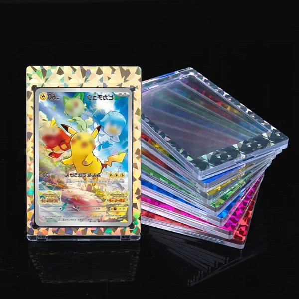 Magnetic Card Holder 35PT Support Set Protectors Hard Plastic Sleeves Trading Display Case For Pokemon Baseball Sports Yugioh
