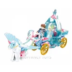 Sluban 191PCS Friends Winter Princess Ice and Snow Carriage Assembly Bricks Creative Building Blocks Educational Toys for Girls - Imagine 3