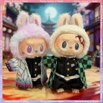 Handsome Ghost Slayer Labubu Doll Clothing Rengoku Kyoujurou Cosplay Doll Costume Suit for 17cm Labubu Fashion Dolls Accessories - Imagine 5