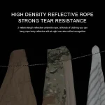 3M Outdoor Camping Stretch Clothesline with 12 Clips Windproof Travel Stretchy Clothesline Sock Line Hanging Laundry Drying Rope - Imagine 4