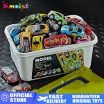 Mini Alloy Car Model Set with Storage Box Diecast Cars Toys for Boys Sliding Inertia Vehicle Children Toy Kit Kids Gifts - Imagine 2