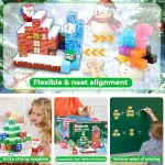 Fun Christmas Magnetic Blocks suit, DIY Building Toy, Family Interaction Magnetic Building Blocks Halloween Christmas Gift - Imagine 5