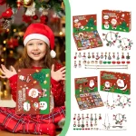 Christmas Bracelet Kit Advent Calendar Blind Box Girls 24 Days Christmas Countdown Calendar Bracelets Set Christmas Jewelry Gift