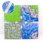 Colorful magnetic baseboard floor refill, DIY magnetic world building scene toy, the perfect Christmas gift for enthusiasts