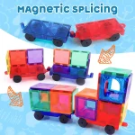 2.95" Magnetic Car Supplement Accessory Pack for Magnetic Building Blocks Tile Sensory Toy - Imagine 3