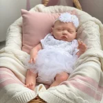 AnjoDoll 18inch Silicone bebe Girl Painted/Unpainted Reborn Doll Realistic Newborn Baby Doll Toy For Gifts Muñeca Reborn - Imagine 5