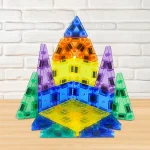 STEM Magnet Toys Educational Toys,26PCS Travel Magnetic Construction Set,Mini 3D Magnetic Tile Building Blocks for Kids - Imagine 2
