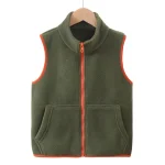 Boys and Girls Vest 110-180cm Children and Adult Solid Color Clothes Quality Soft Vest Family Matching Outwear - Imagine 4