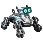 New Gesture Control RC Robot Dog - 8-Wheel Stunt, Music Dancing Transform Toy for Kids Boys Girls - Imagine 5