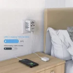 TESSAN Universal Travel Adapter with USB Port and Type C, Worldwide Power Adapter EU/UK/USA/AUS Plug for International Travel - Imagine 4