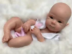13Inch Open Mouth Full Silicone Bettie Bebe Reborn Girl With Painted Skin Newborn Baby Doll Lifelike Muñeca Reborn For Kids Gift - Imagine 4