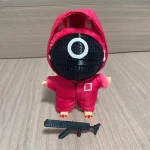Squid Jumpsuit Set for Labubu Doll Cosplay Costume, Mask Shoes, Assault Suit Accessories, Korean Kpop Idol Doll DIY Gift Toy - Imagine 6