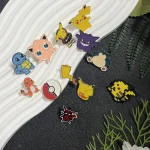 6/12pcs Pokemon Cartoon Metal Enamel Pins Set Cute Pikachu Snorlax Lapel Pins Poké Ball Brooch Denim Accessories Jewelry Badges - Imagine 6
