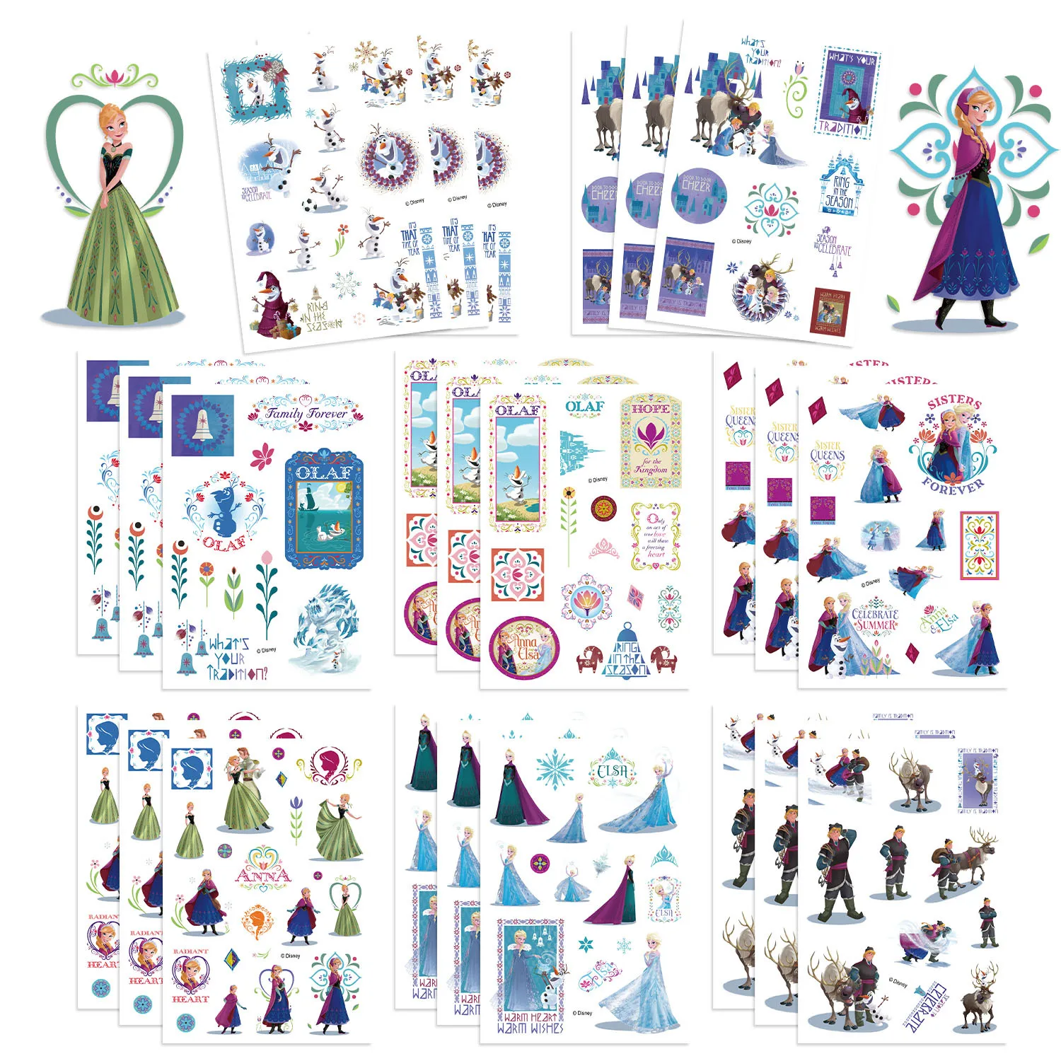 kf-S713757b6fdf54ec780c014babe3e1742b 8 Disney Frozen Elsa Princess Cute Stickers Birthday Party INS Style Stickers for Decoration, Planner, Waterproof Stickers - Imagine 1