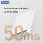 Aqara Smart E1 Wall Switch ZigBee 3.0 Wireless Smart Home Light Button No With Neutral Fire Wire For Xiaomi Mi Home Homekit APP - Imagine 4