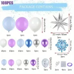 Snow Balloon Wreath Arch Kit Christmas Winter Party Birthday Anniversary Holiday Celebration Theme Event Decoration - Imagine 3