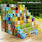 Magnetic building block toy storage box set Children's DIY assembly toys Table-top play blocks Christmas Thanksgiving Day gift - Imagine 5