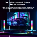 1 Pair RGB Rhythm Light,180° Smart Light Bars,Gaming LED Lights,16 Million DIY Color Adjustments,Remote Control,USB Pickup Light - Imagine 2