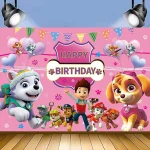 Paw Patrol Pink Birthday Skye Theme Party Decorations Tableware Set Paper Plates Cups Napkins For Kid Party Supplies Toy Gifts - Imagine 5